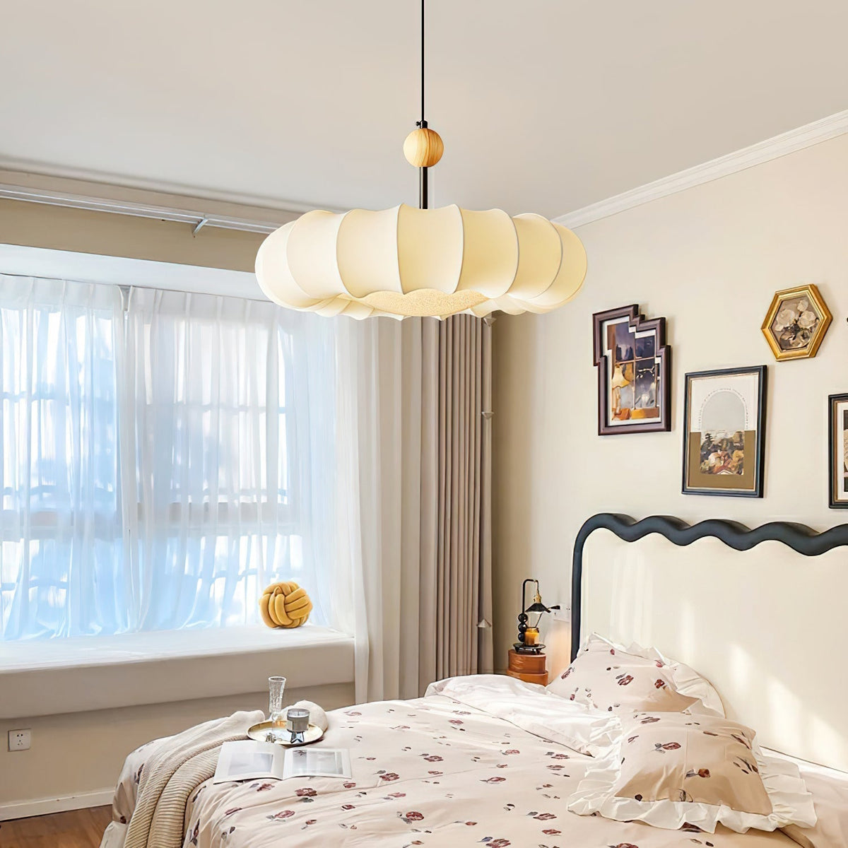 Nibenar Veil Pendant Light Fabric Wabi-sabi