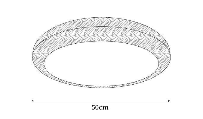 Elda Wood Wood Grain Round Ceiling  Light