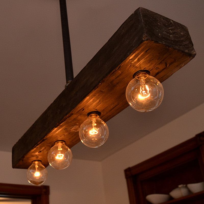 Siraen Wood-beam Island Chandelier