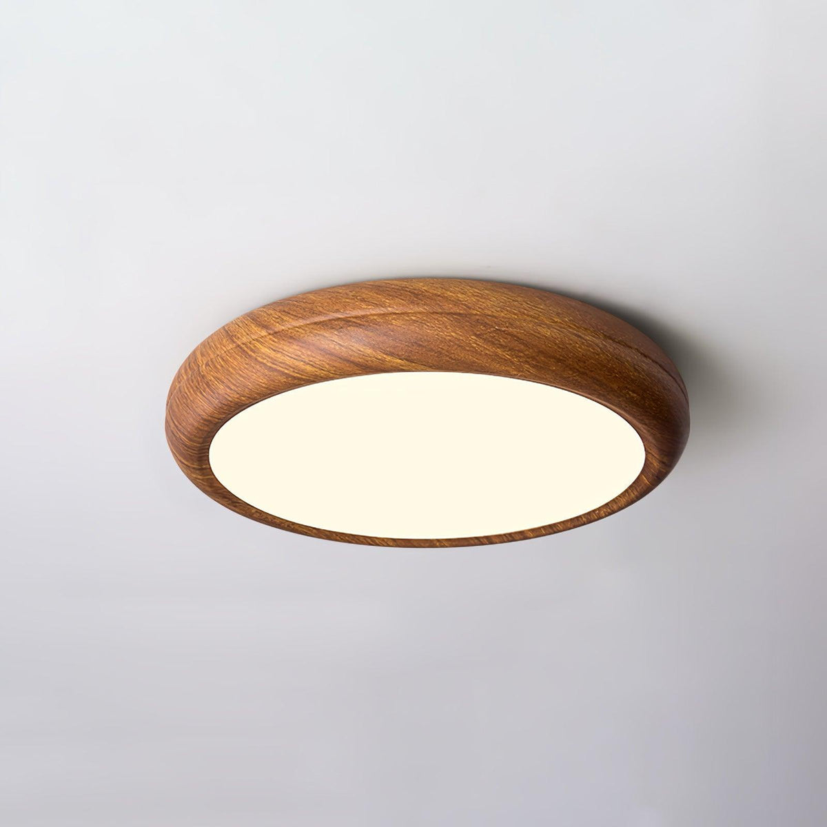 Elda Wood Wood Grain Round Ceiling  Light