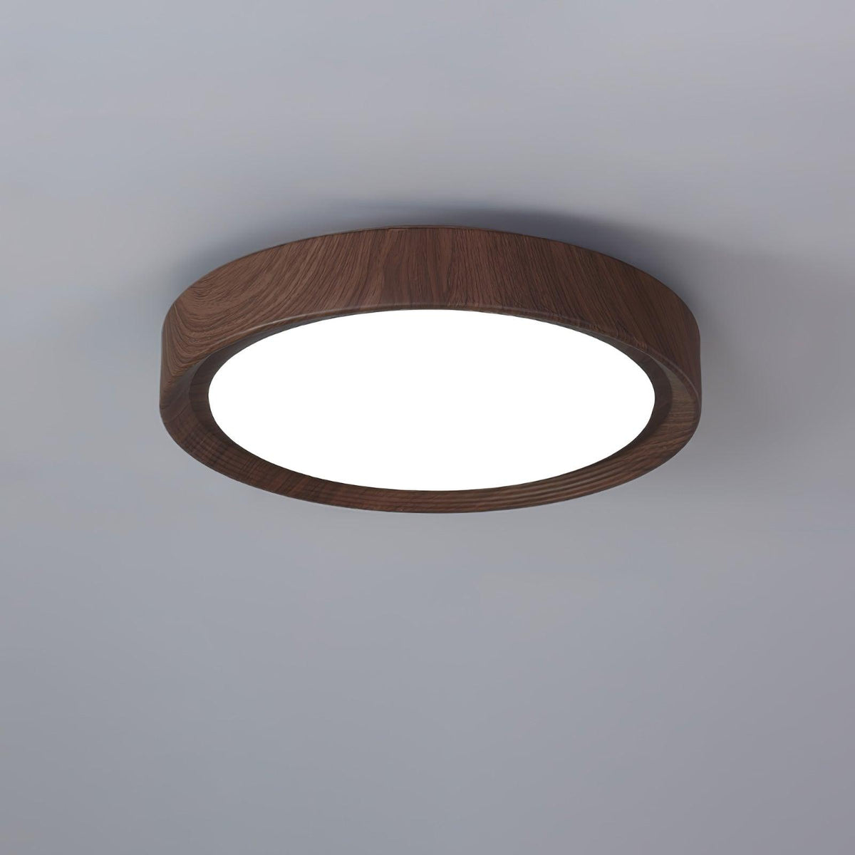 Gigenek Wood Grain Round Ceiling Light