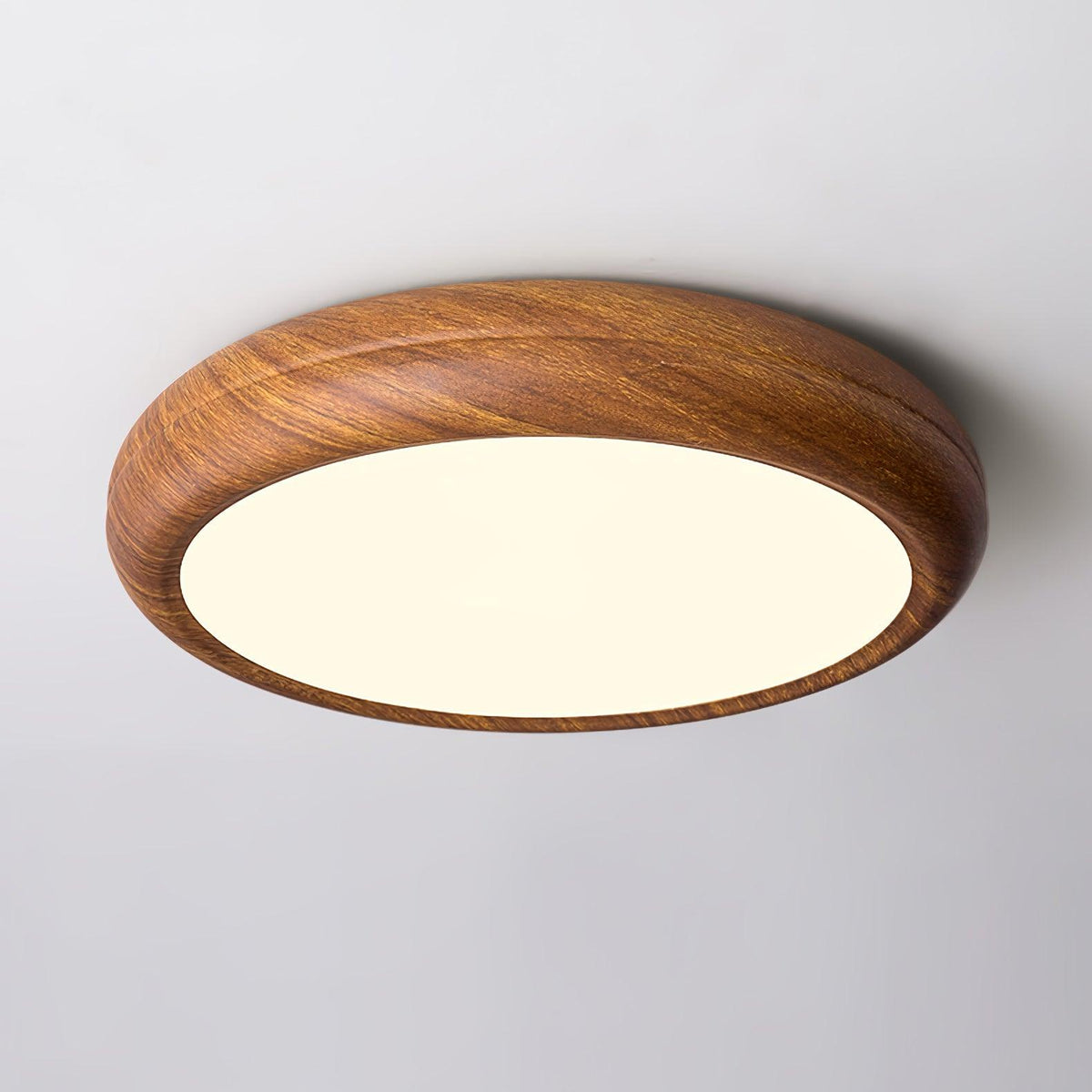 Gigenek Wood Grain Round Ceiling Light