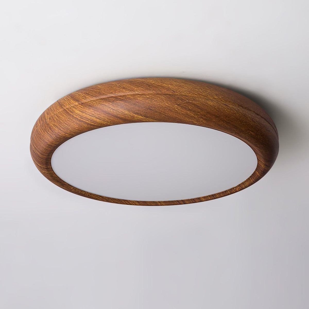 Gigenek Wood Grain Round Ceiling Light