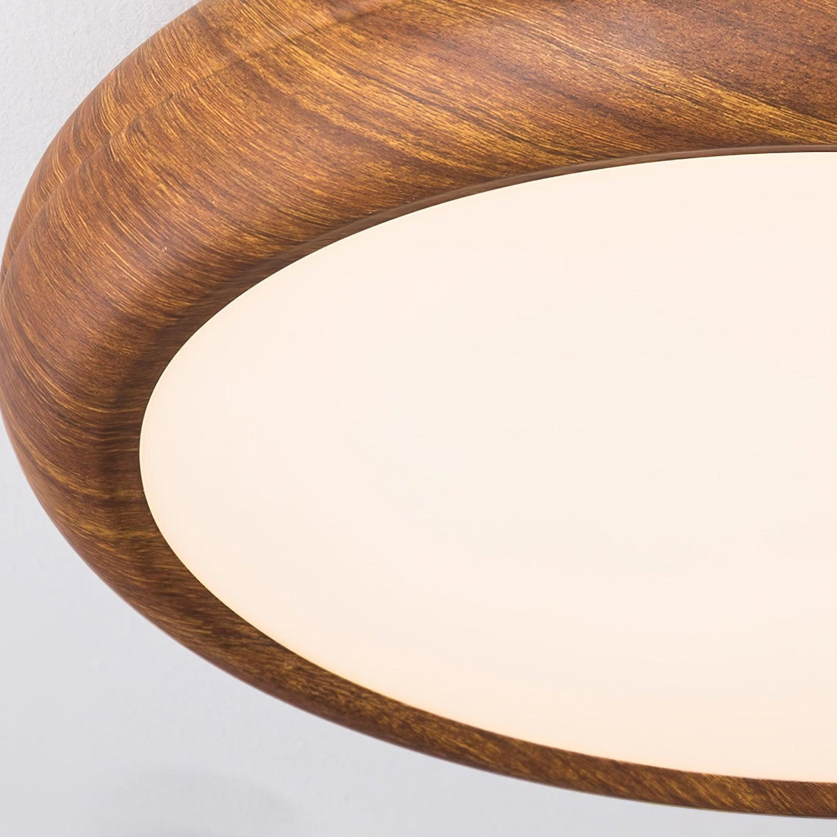 Gigenek Wood Grain Round Ceiling Light