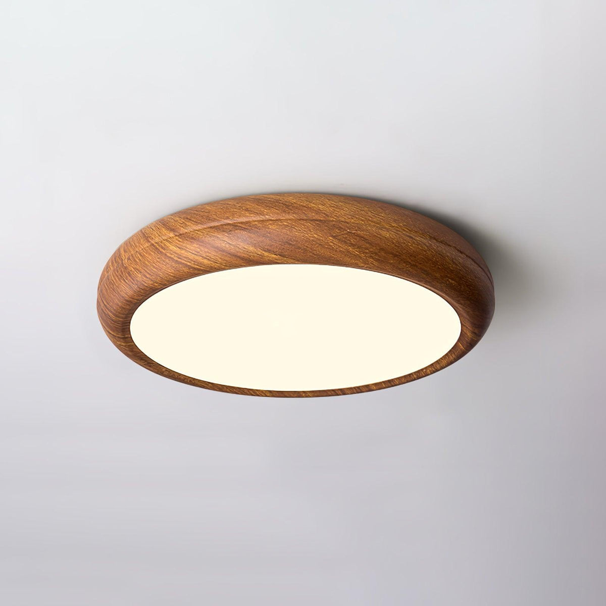 Elda Wood Wood Grain Round Ceiling  Light
