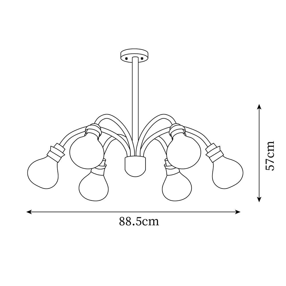 Okai Wood  Hemp Rope Chandelier