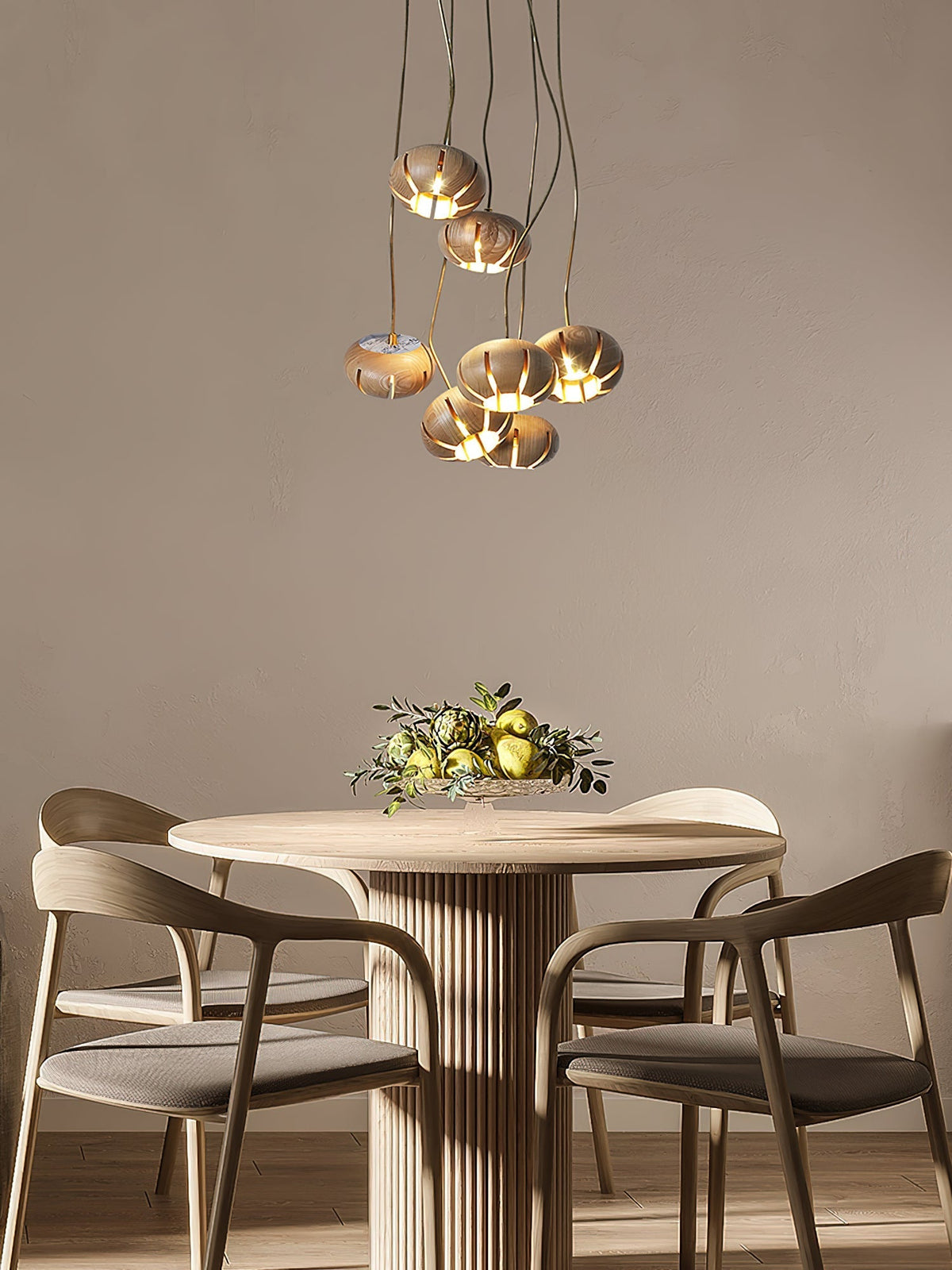 Zasorir Sculptural Marble Cluster Pendant Light