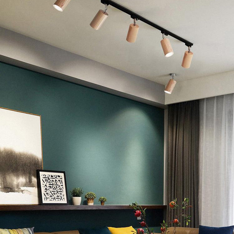 Kubolis Wood Track Ceiling Light Spotlight