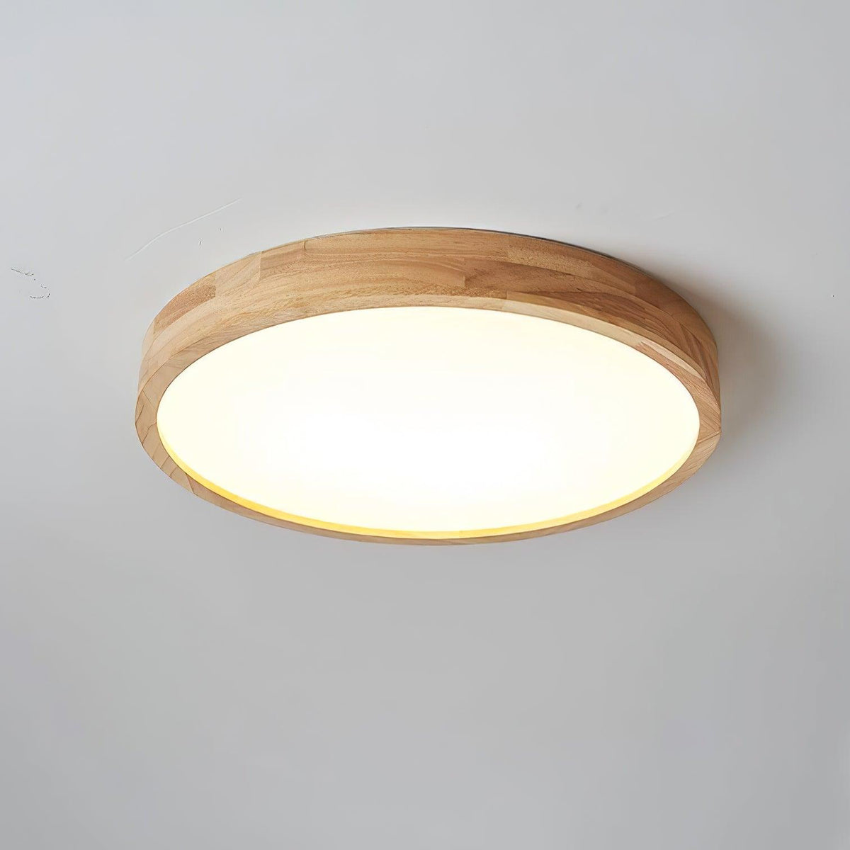 Edenford Wooden Geometric Flush Mount Ceiling Light