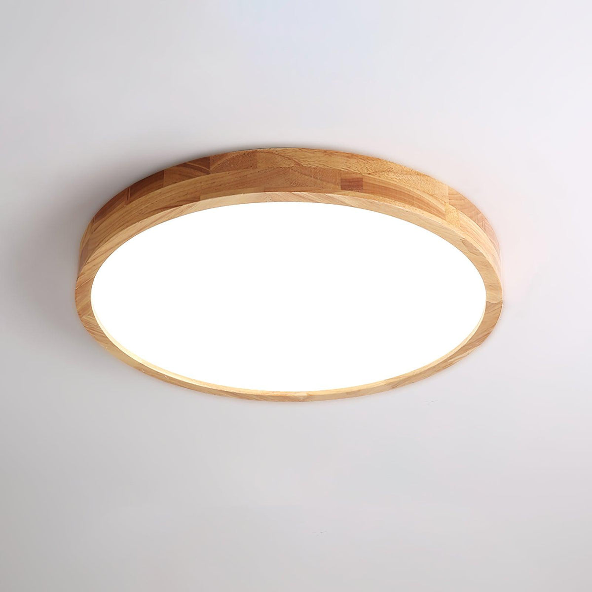 Edenford Wooden Geometric Flush Mount Ceiling Light