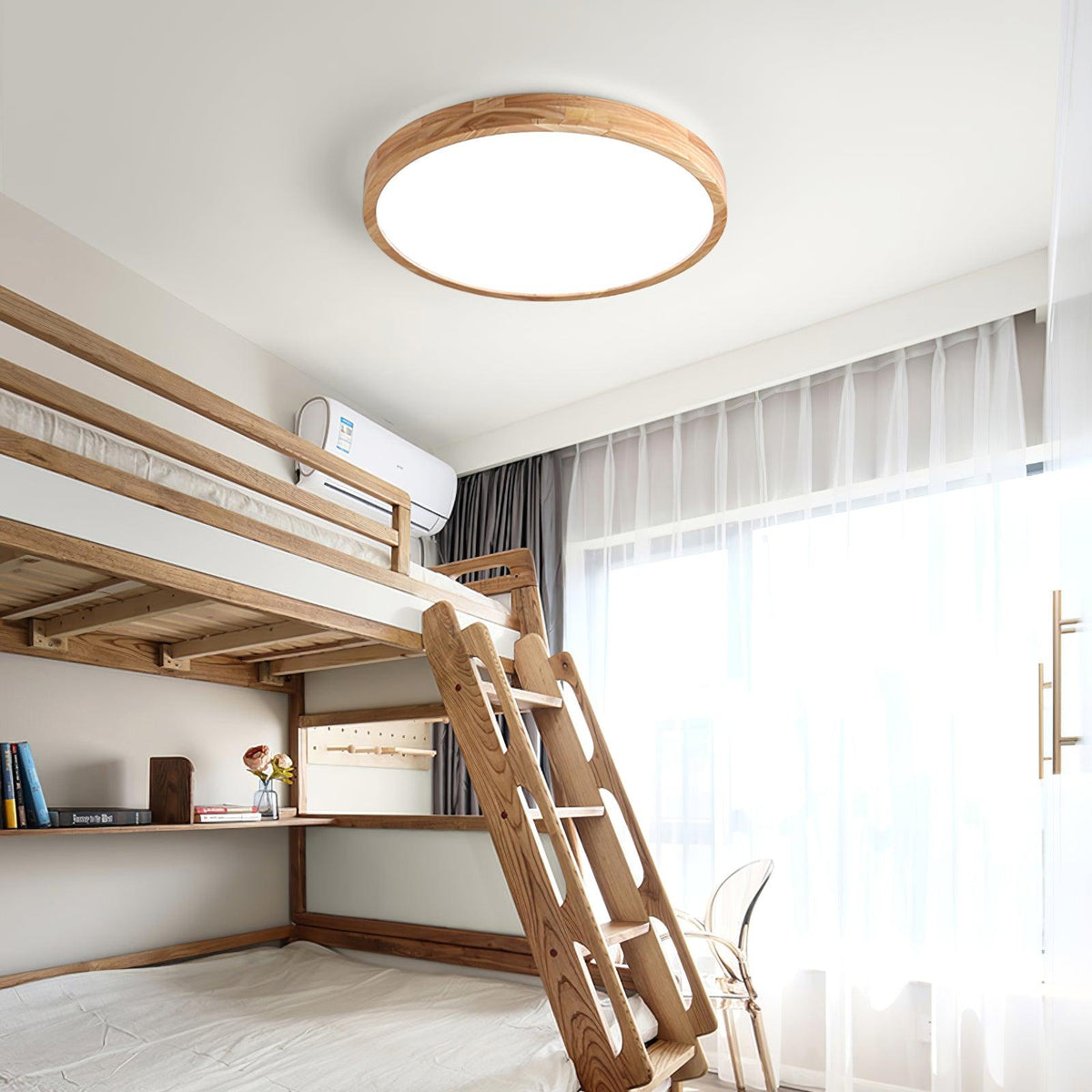 Delebom Wooden Geometric Ceiling Light