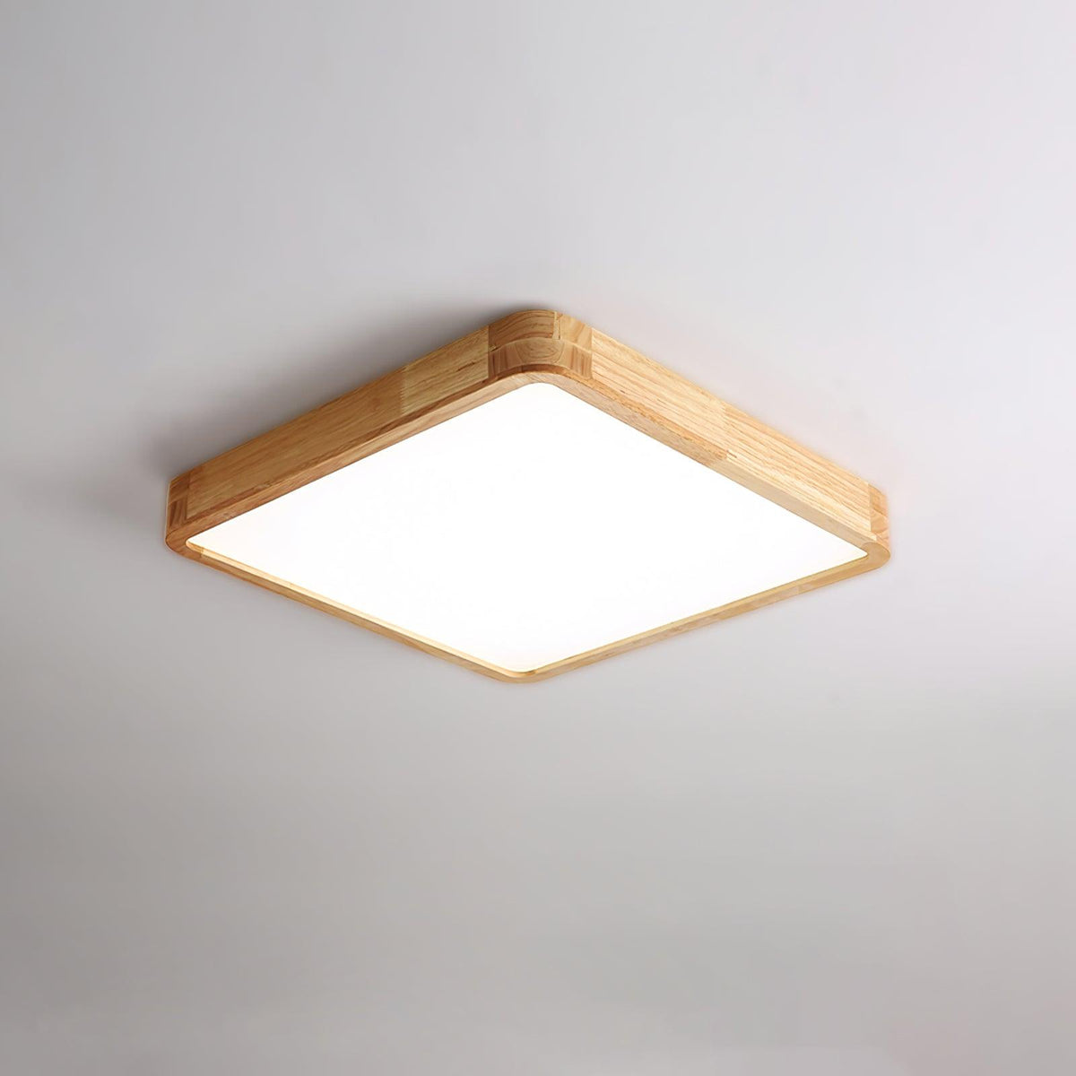 Edenford Wooden Geometric Flush Mount Ceiling Light