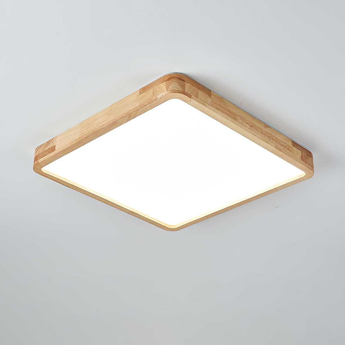 Edenford Wooden Geometric Flush Mount Ceiling Light