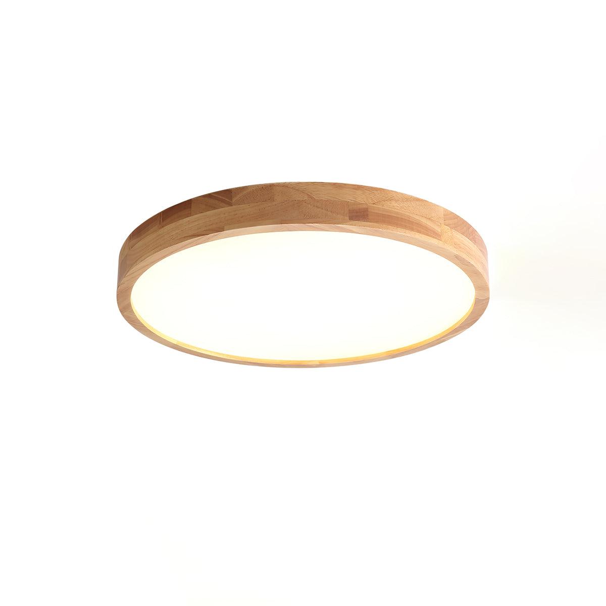 Edenford Wooden Geometric Flush Mount Ceiling Light