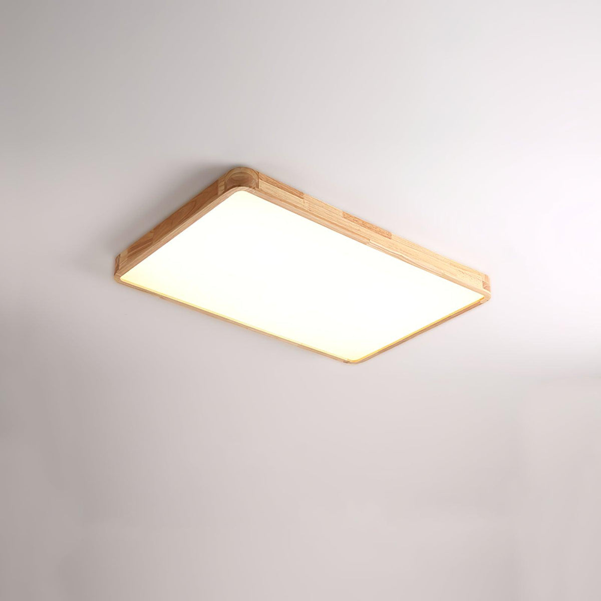 Edenford Wooden Geometric Flush Mount Ceiling Light