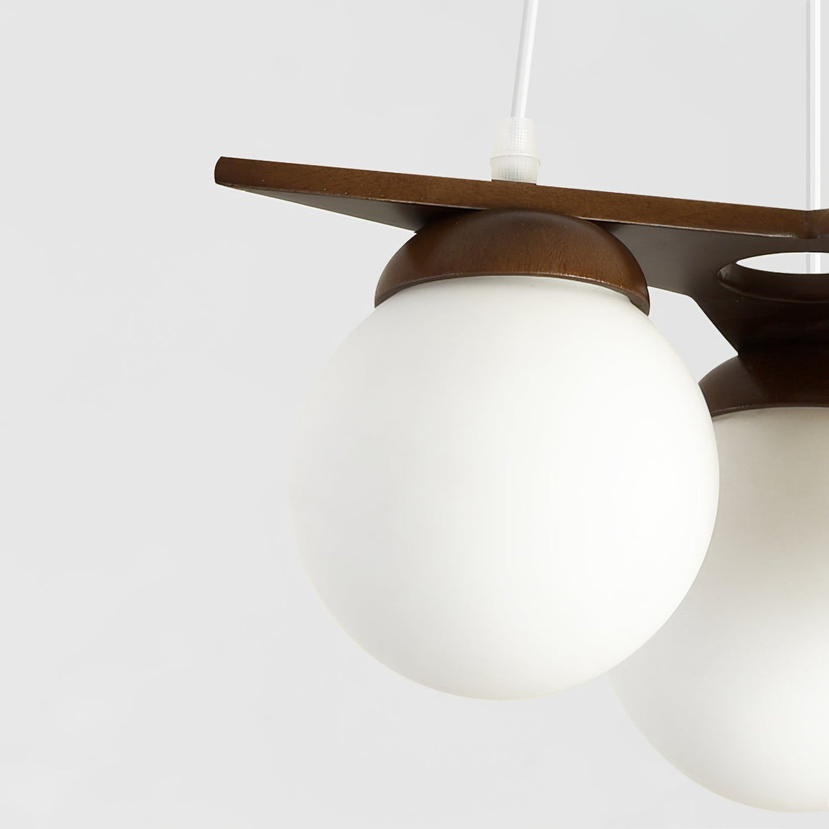 Rinaine Nordic Star Glass Wooden Chandelier