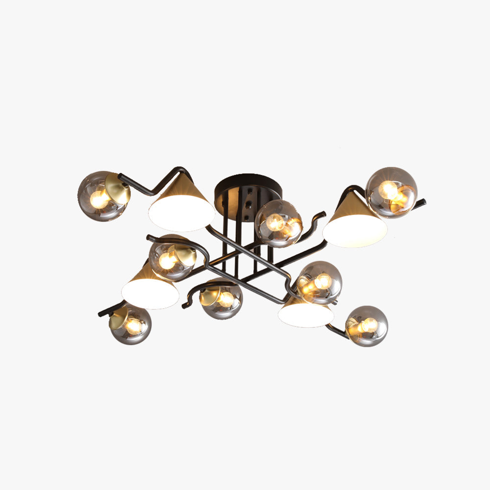 Pekulus Design LED Flush Mount Ceiling Light Bedroom/Living Room