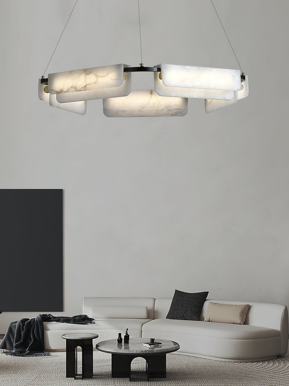 Eiruine Postmodern Luxury Alabaster Chandelier