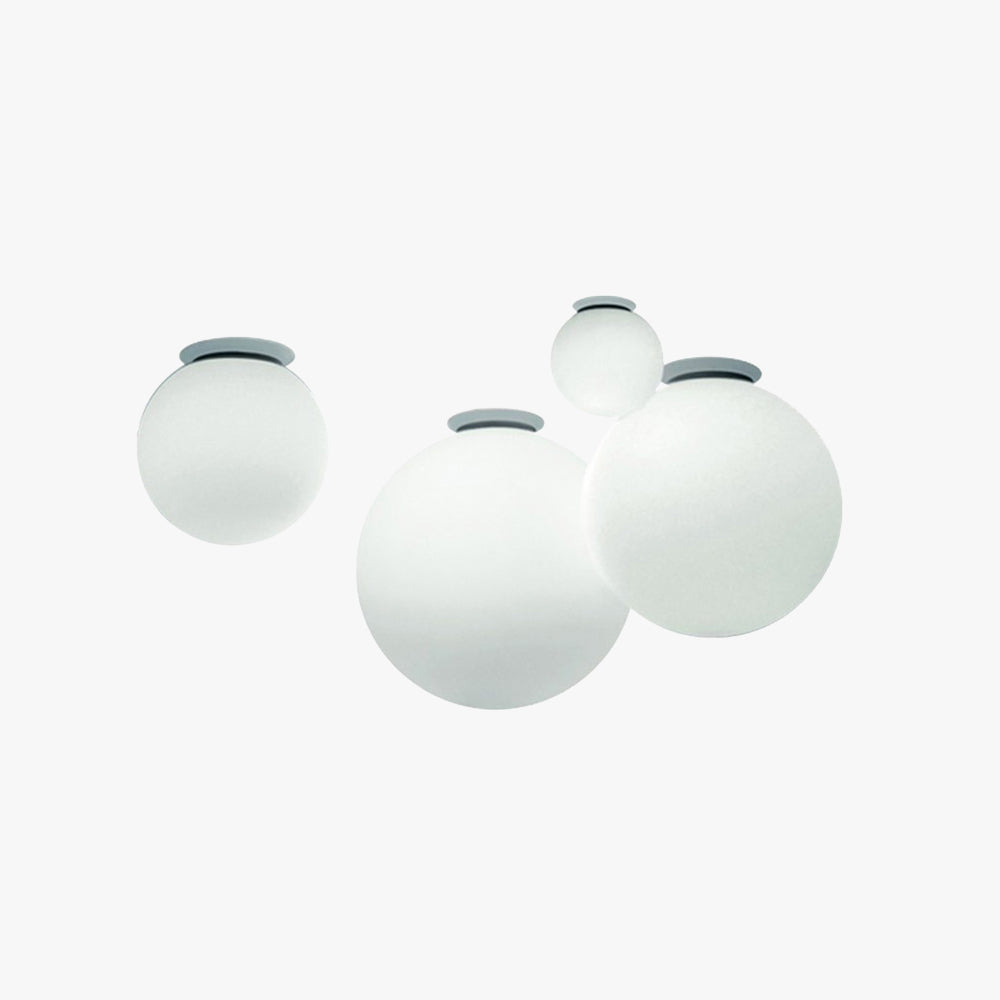 Kogigemo Modern Bubble Sphere Flush Mount Ceiling Light Glass Bedroom