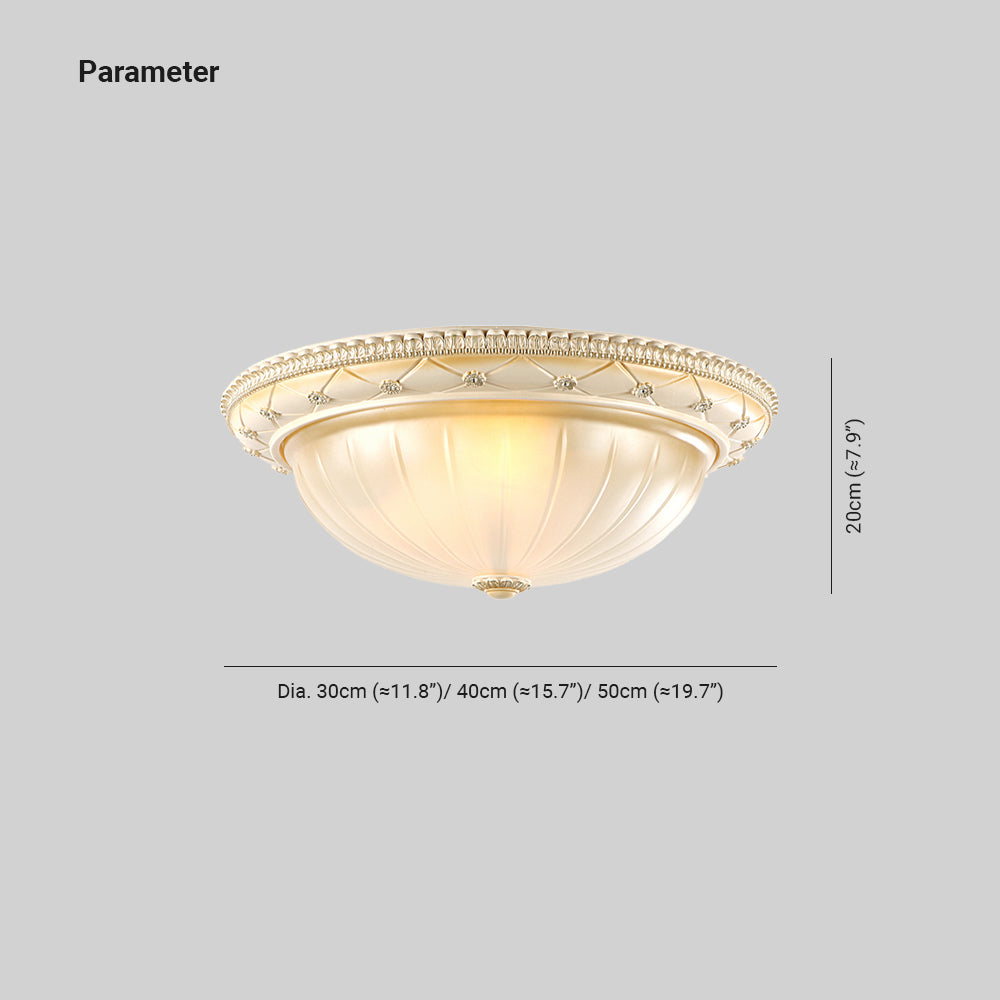 Nokelanu Minimalist Flush Mount Ceiling Light Resin Living Room
