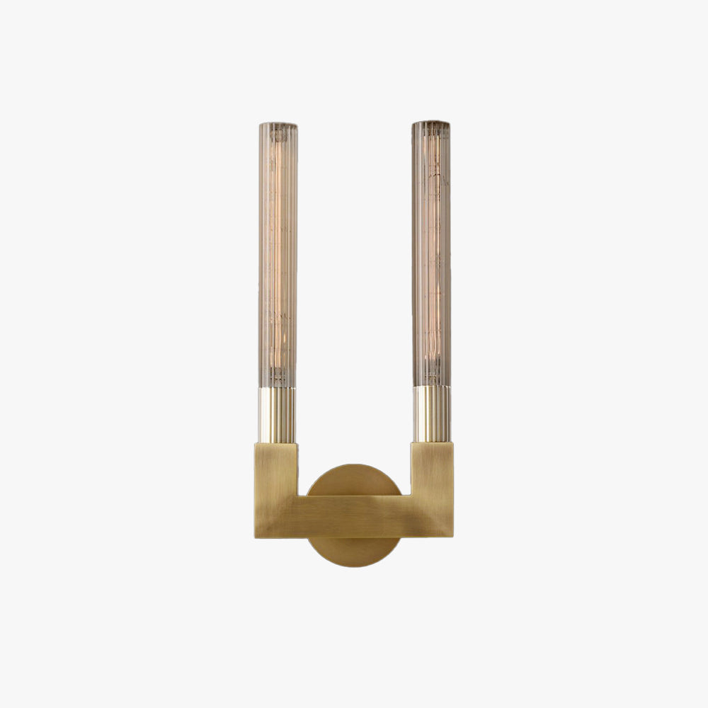 Gipavemi Indoor Wall Lamp Glass Brass Mid-century Restaurant Bedroom