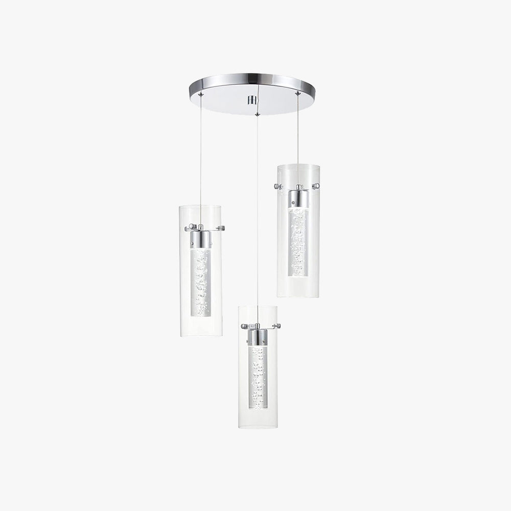 Kagivori Glass Pendant Light Cluster Brass Modern Dimmable