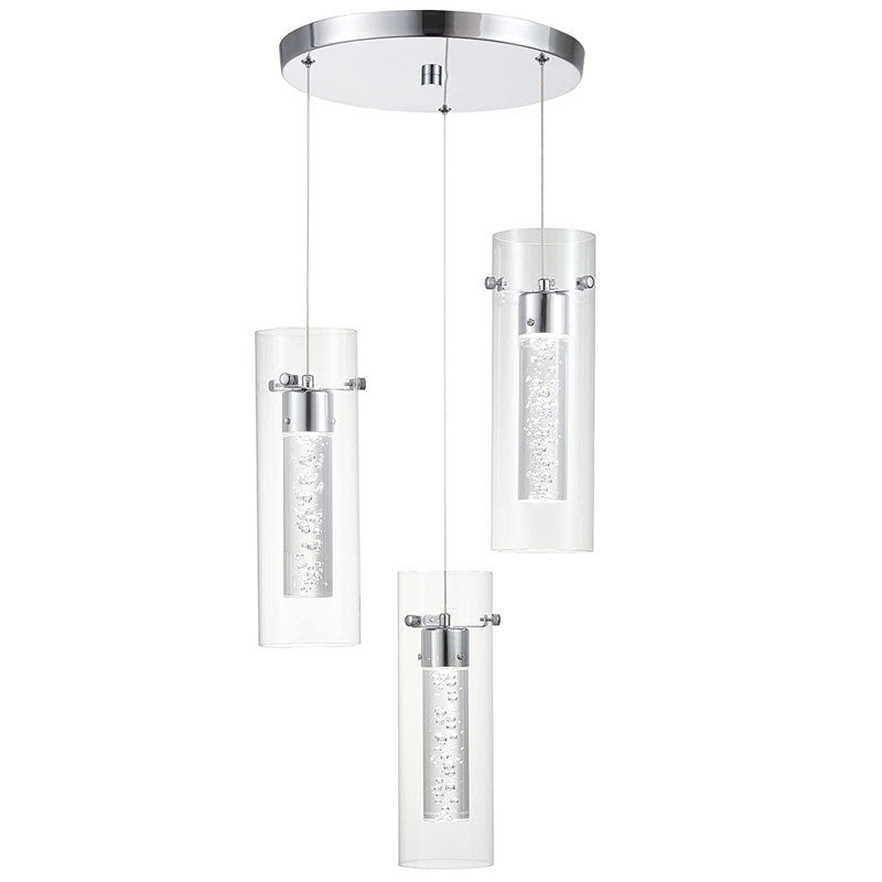 Kagivori Glass Pendant Light Cluster Brass Modern Dimmable