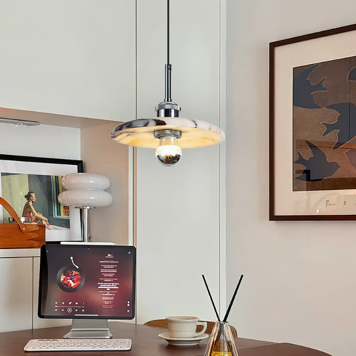Neroena Nordic Art Marble Pendant Lamp