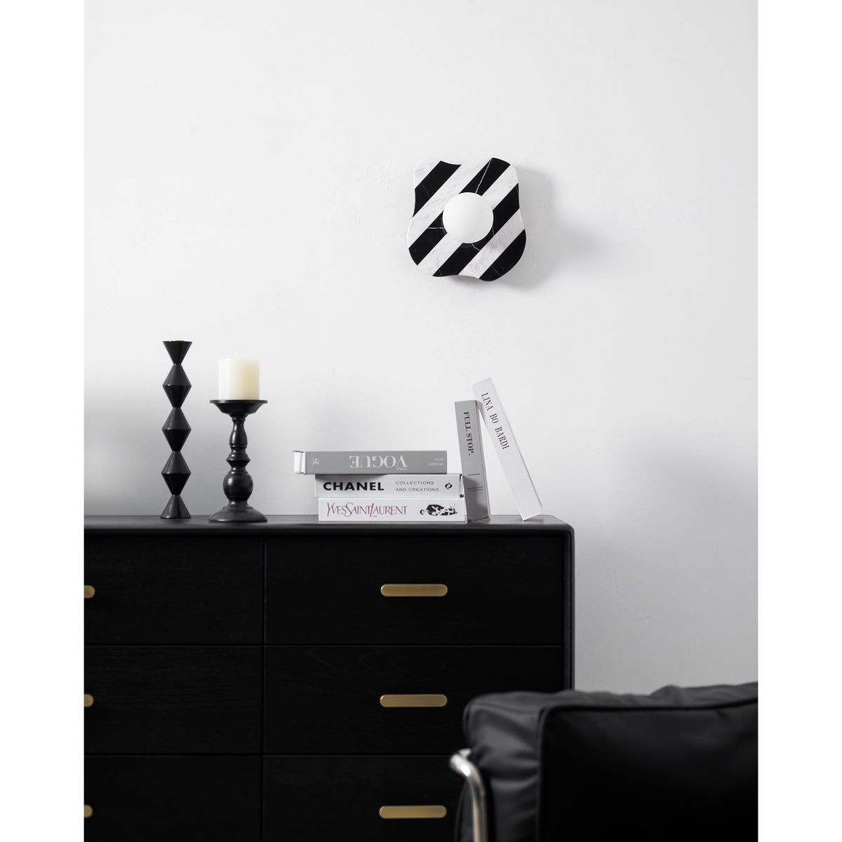 Eiroina Zebra Marble Glass Wall Lamp