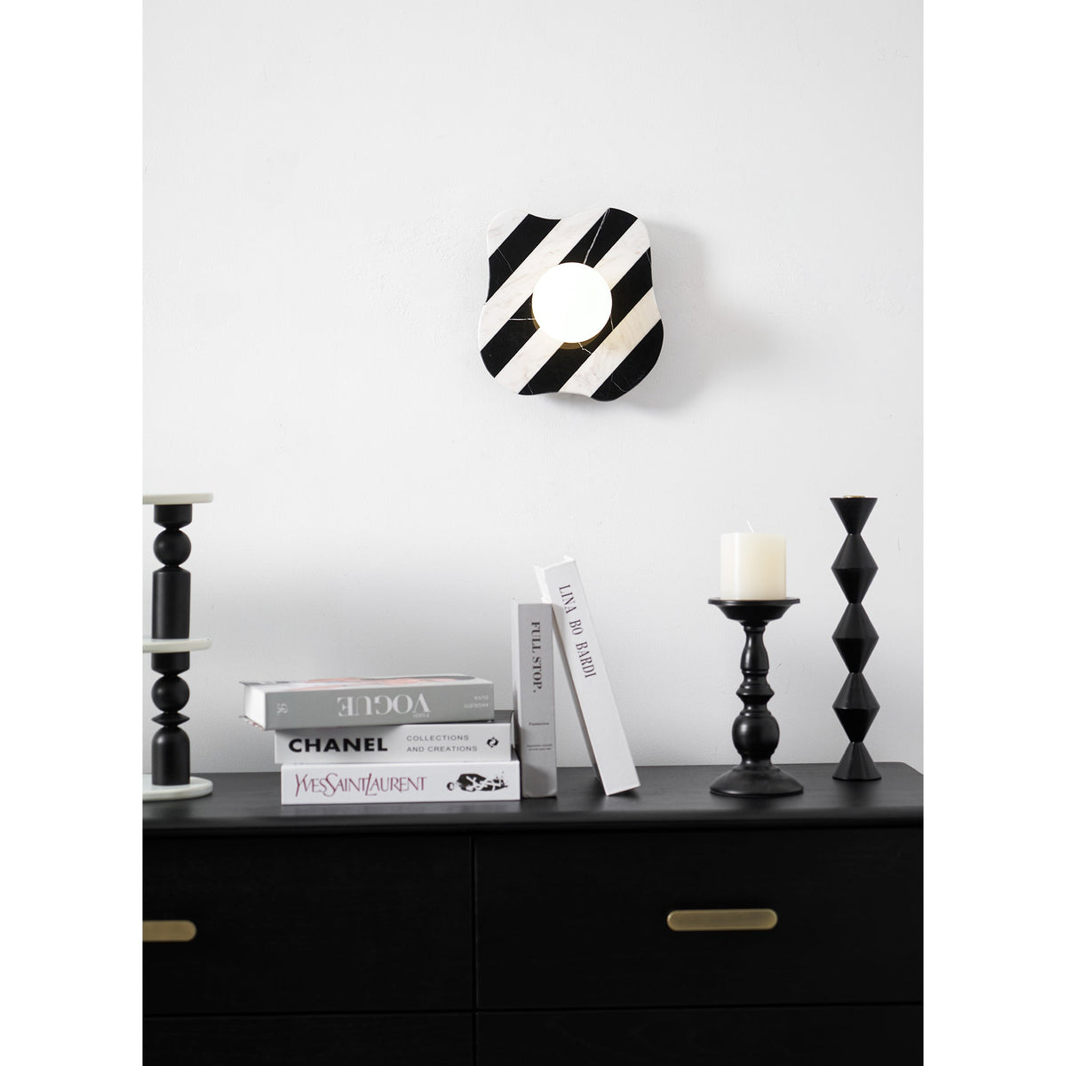 Eiroina Zebra Marble Glass Wall Lamp