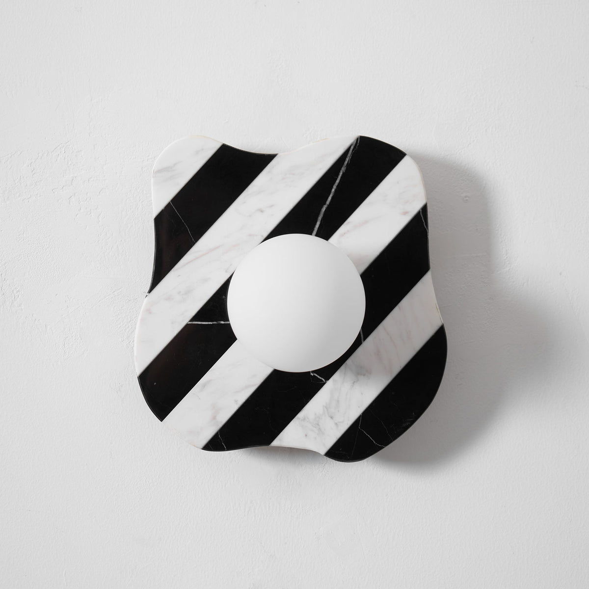 Eiroina Zebra Marble Glass Wall Lamp