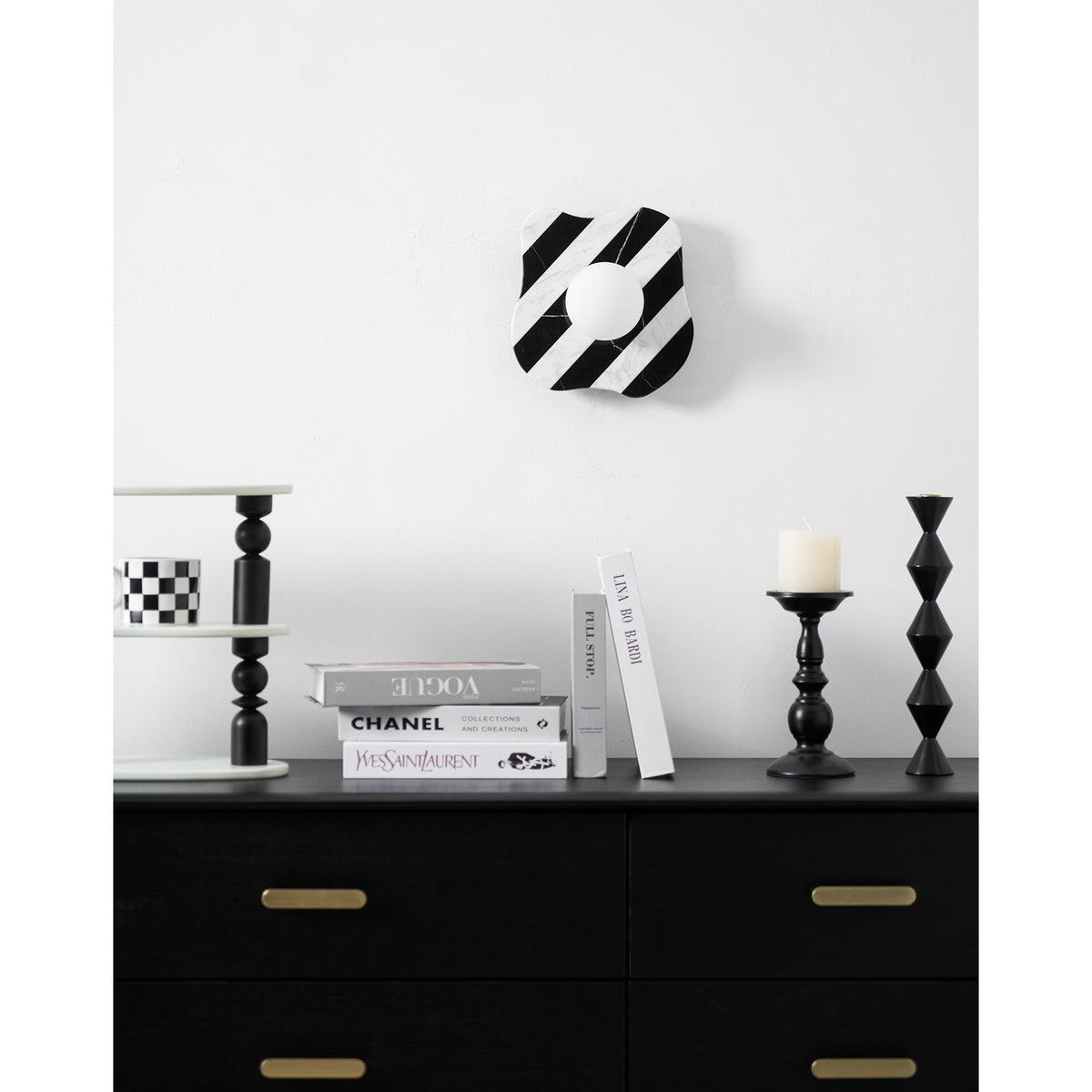 Eiroina Zebra Marble Glass Wall Lamp