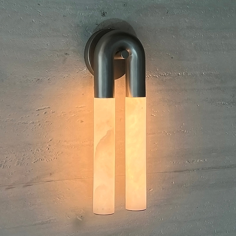 Zeme Alabaster Wall Sconce