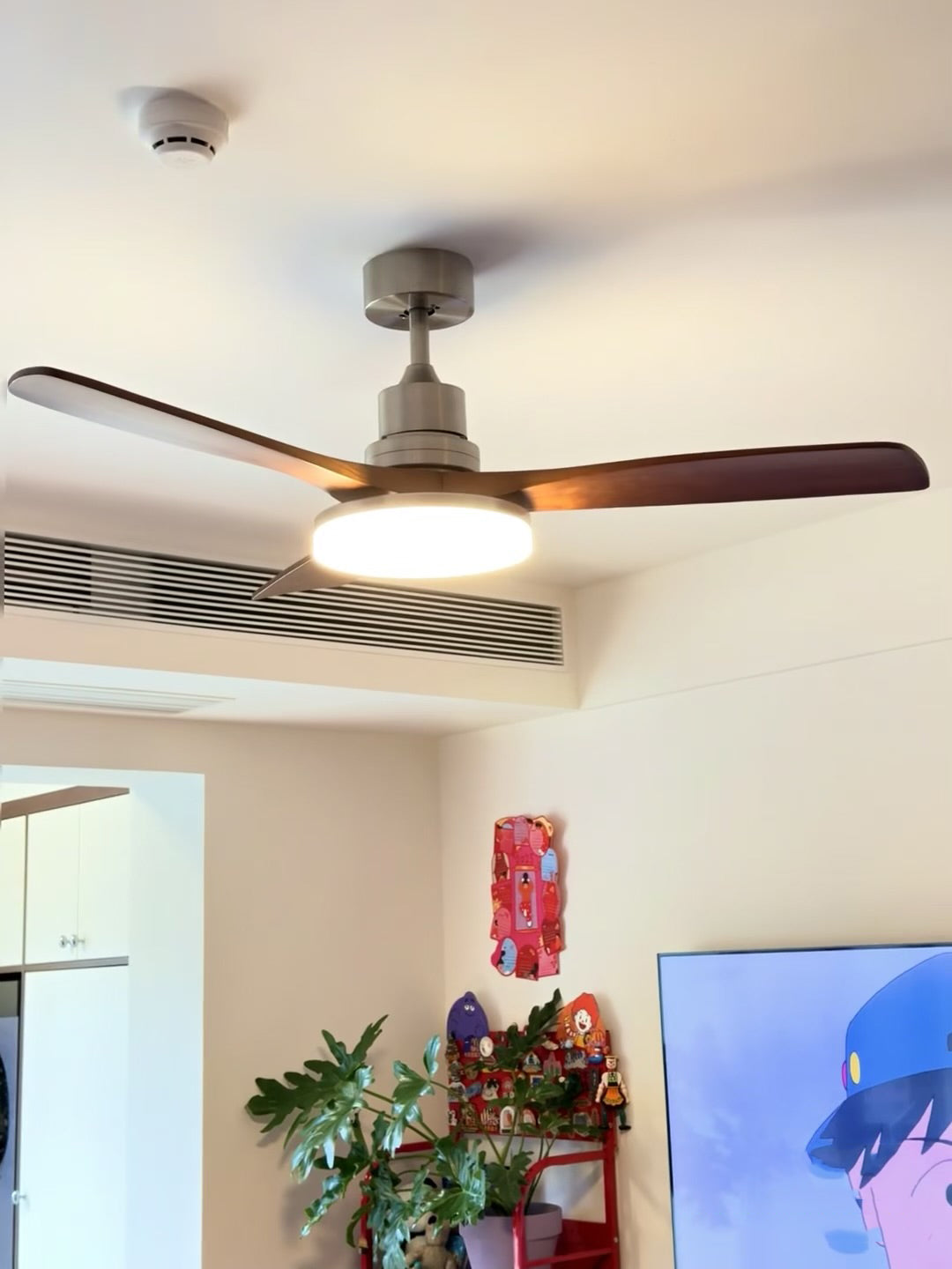 Sylirena Natural Wooden Fan Ceiling Light