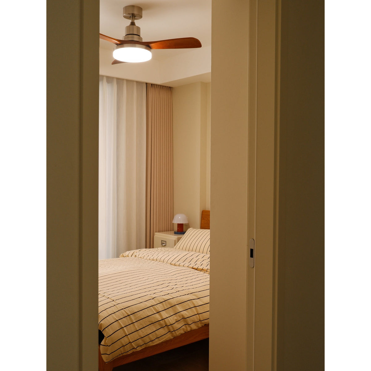 Sylirena Natural Wooden Fan Ceiling Light