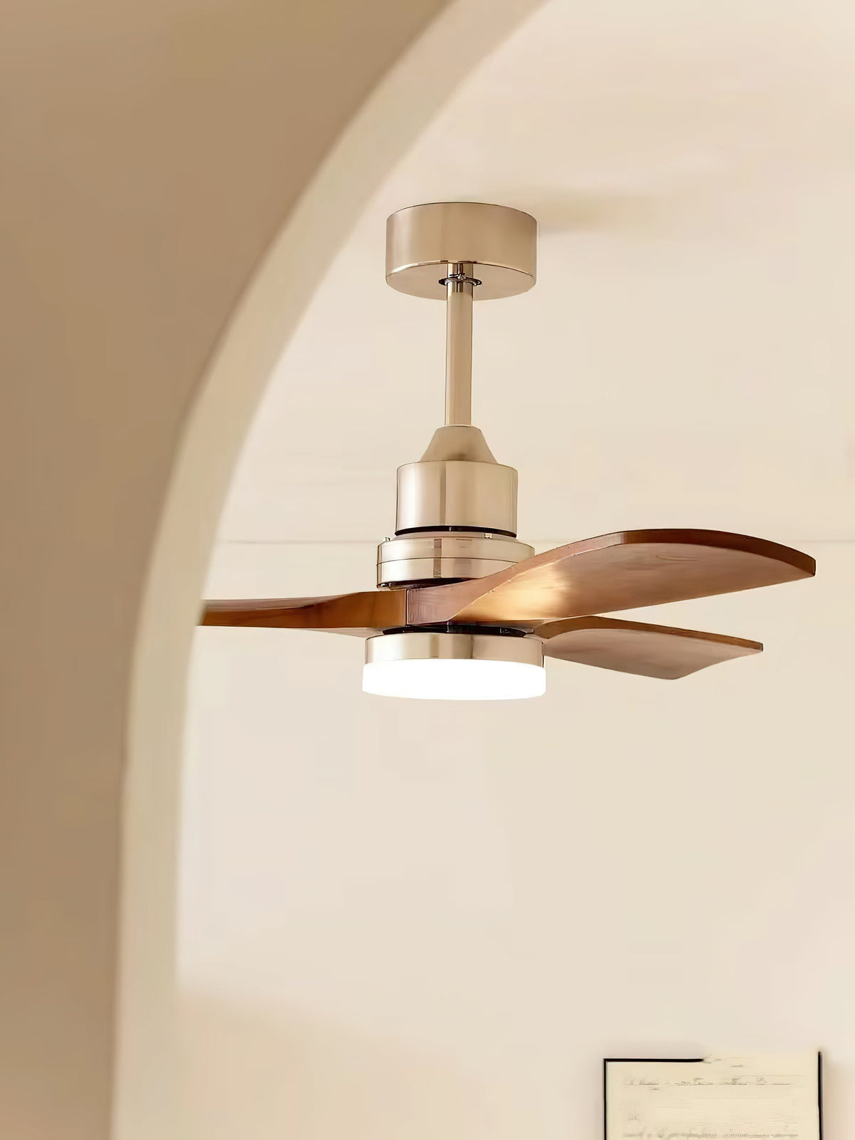 Sylirena Natural Wooden Fan Ceiling Light