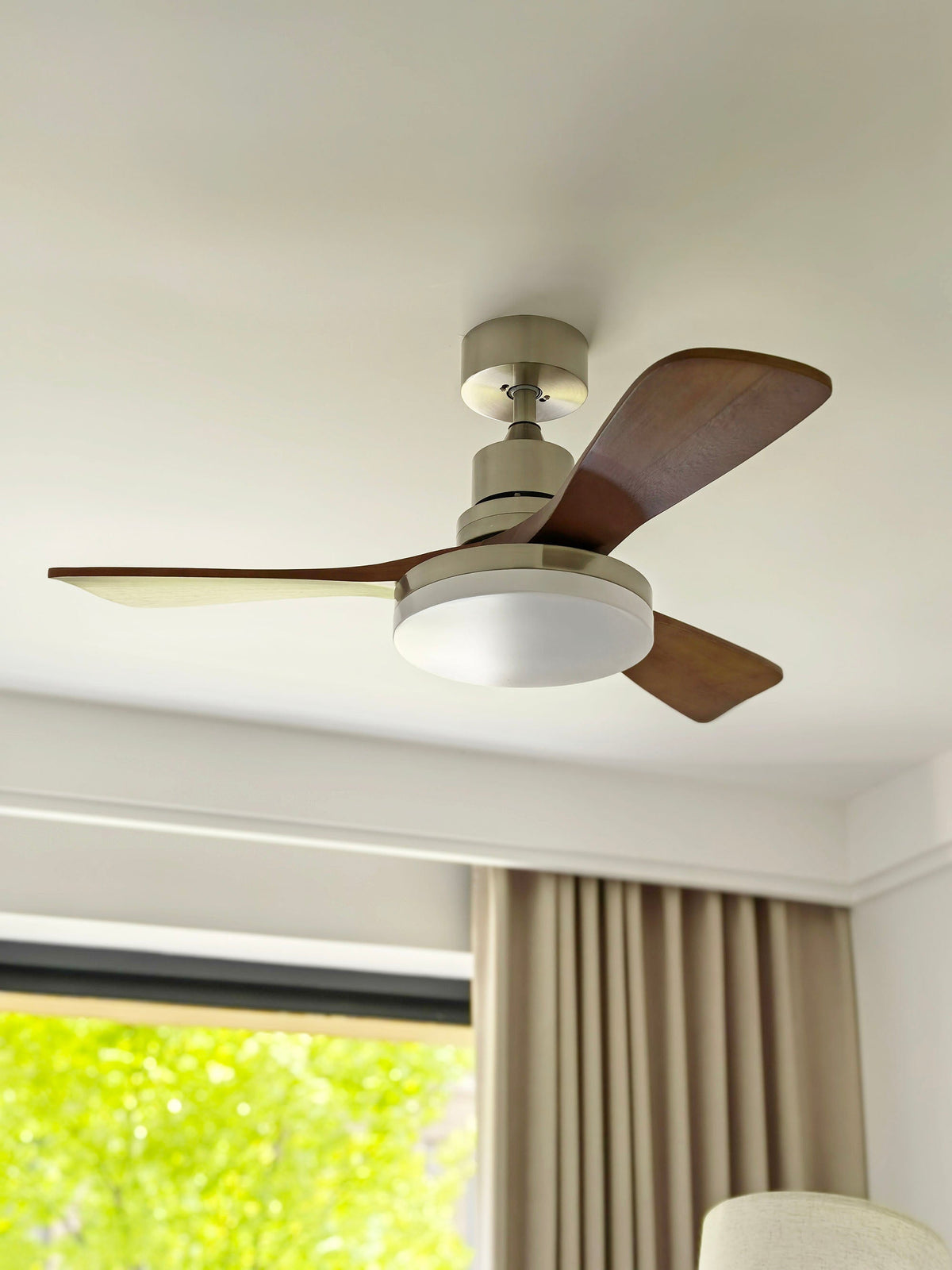 Sylirena Natural Wooden Fan Ceiling Light