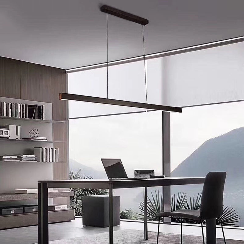 Eron Minimalist Classic Black & White Linear Pendant Light-Neutral Decor