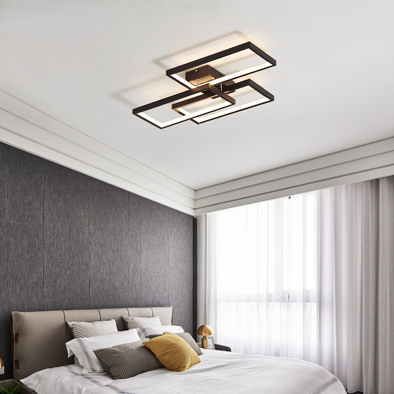 Sevabos Rectangular Flush Mount Ceiling Light, 2 Colour