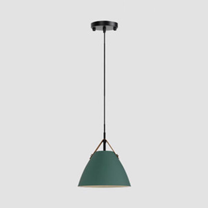 Gesituk Modern Frisbee Shaped Metal Pendant Light, Black/White