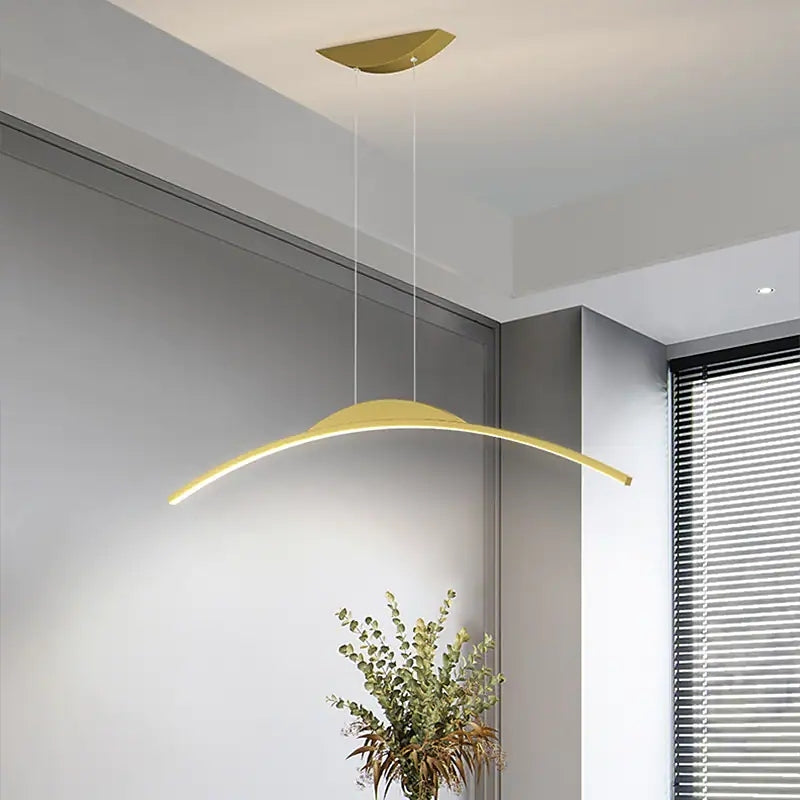 Xeli Minimalist Linear Remote Control Pendant Light-Neutral Decor