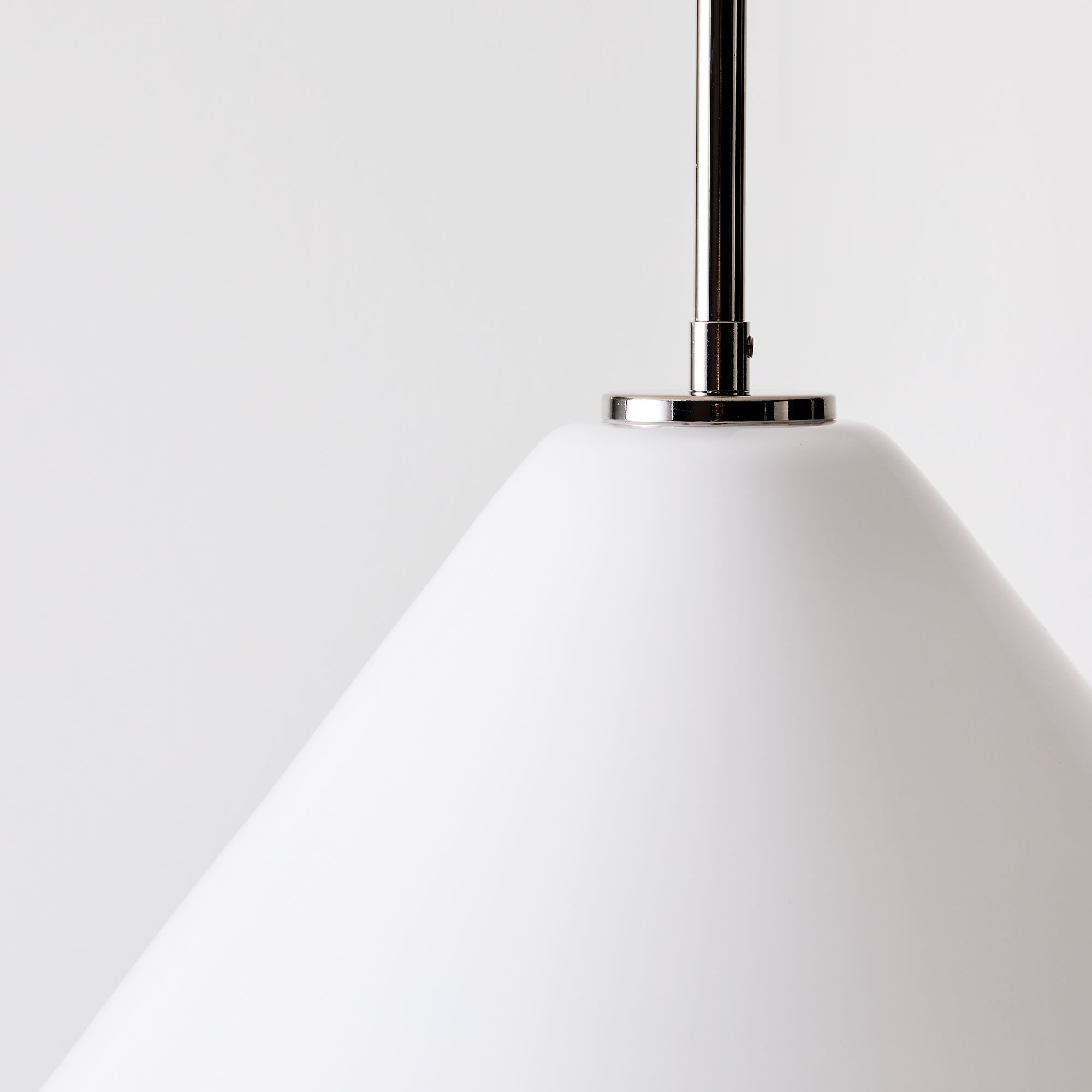 Cone Milk Clear Glass Cone Pendant Light for Kitchen