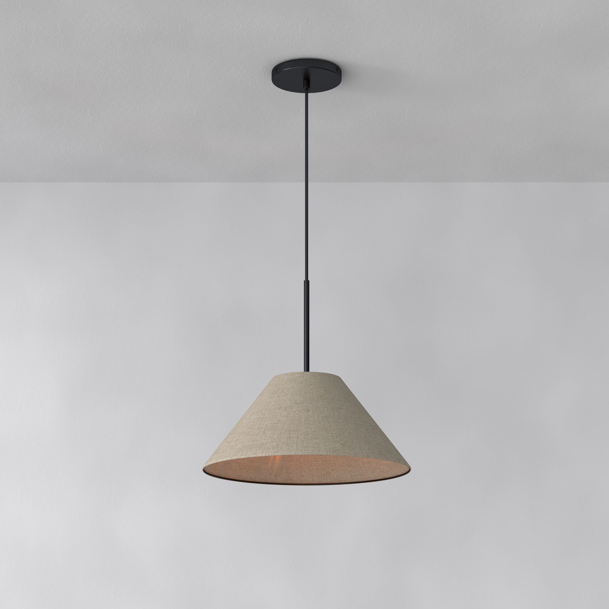 Cone Milk Clear Glass Cone Pendant Light for Kitchen