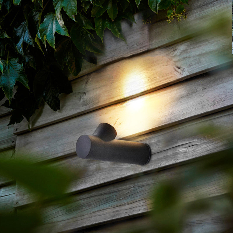 Bukorir Modern Waterproof Outdoor Wall Lighting, White & Black