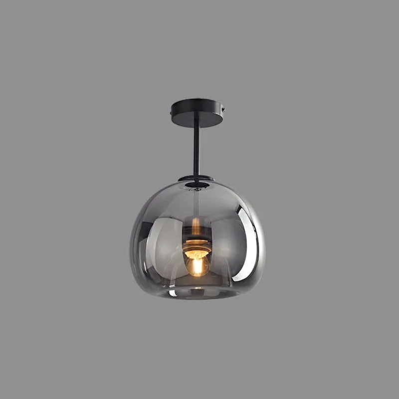 Laru Glass Semi-Flush Mount Ceiling Light/Pendant Light-Neutral Decor