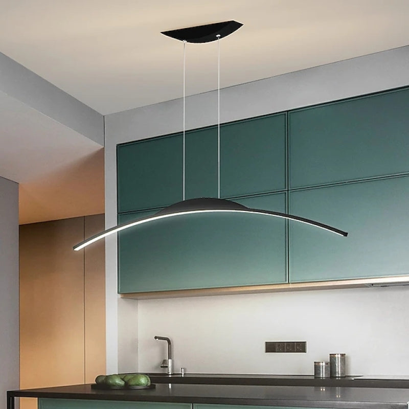 Xeli Minimalist Linear Remote Control Pendant Light-Neutral Decor