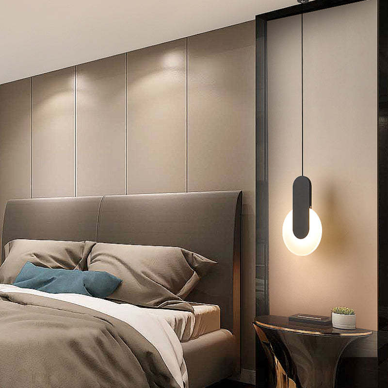 Kori Modern LED Pendant Light Black/White Living Room-Neutral Decor