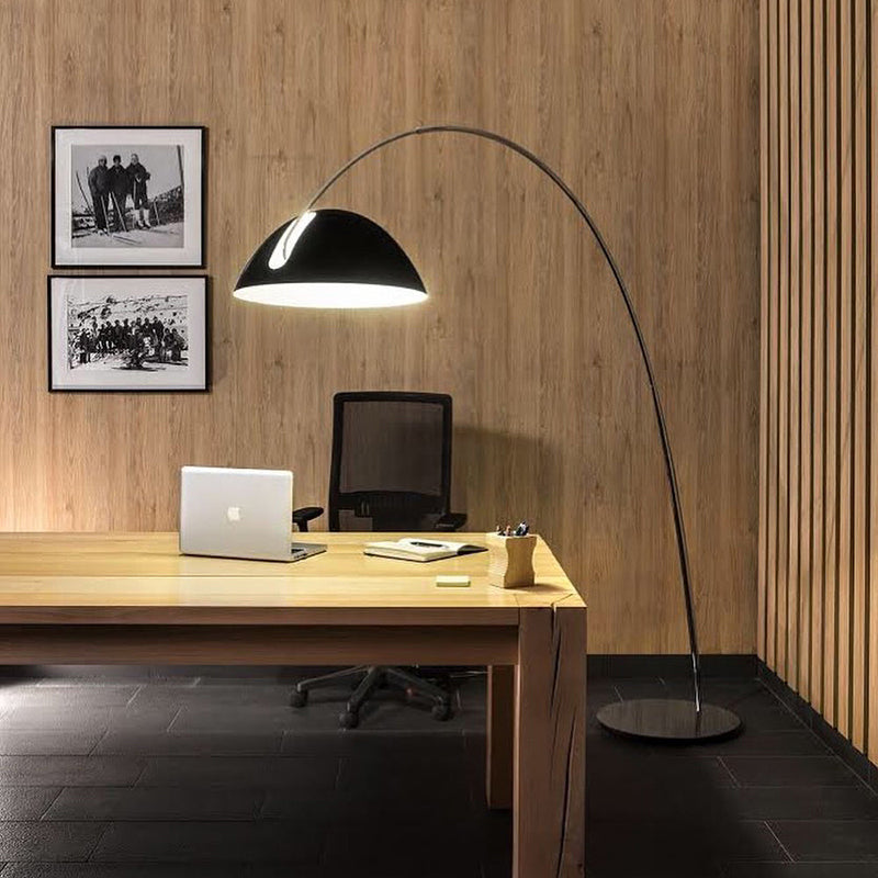 Gomedas Modrn Fishing Rod Metal Floor Lamp, Black
