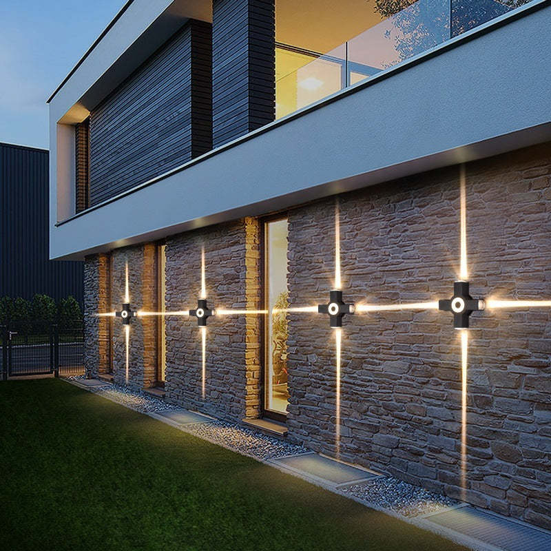 Vexor Wall Light Modern Waterproof Cross Outdoor Garden/Corridor-Neutral Decor