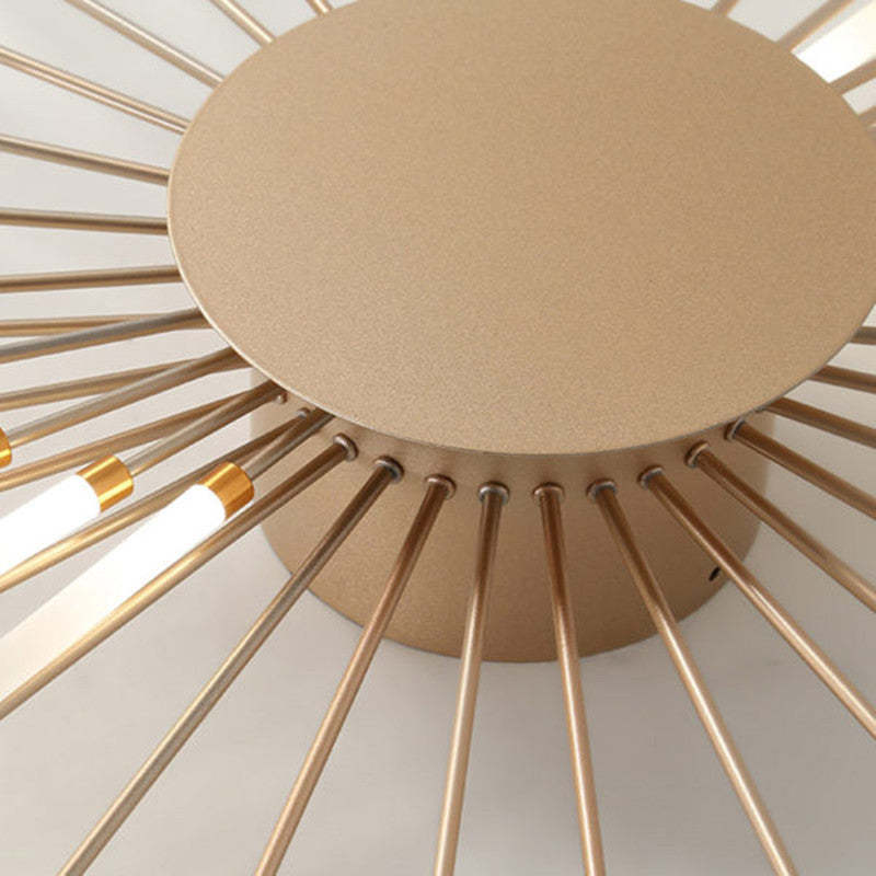 Kovon Flush-Mount Ceiling Light Fireworks, Black/Gold-Neutral Decor